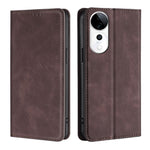Custodia per telefono in pelle magnetica Skin Feel, For vivo V50 5G, For vivo X200 Pro 5G, For vivo Y300 Pro 5G, For vivo S19 Pro