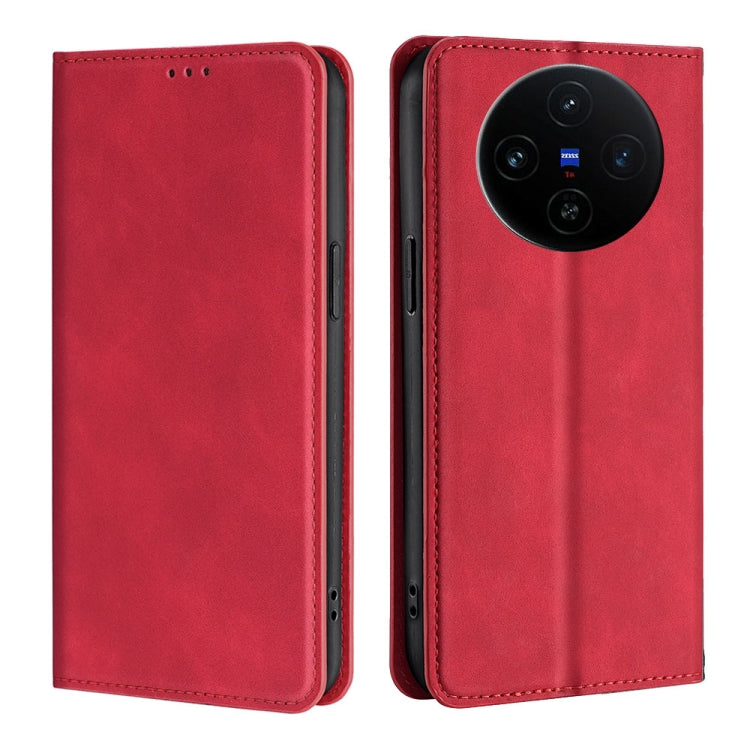 Custodia per telefono in pelle magnetica Skin Feel, For vivo S19, For vivo Y28 4G, For vivo X100s, For vivo Y38 5G / T3x Global