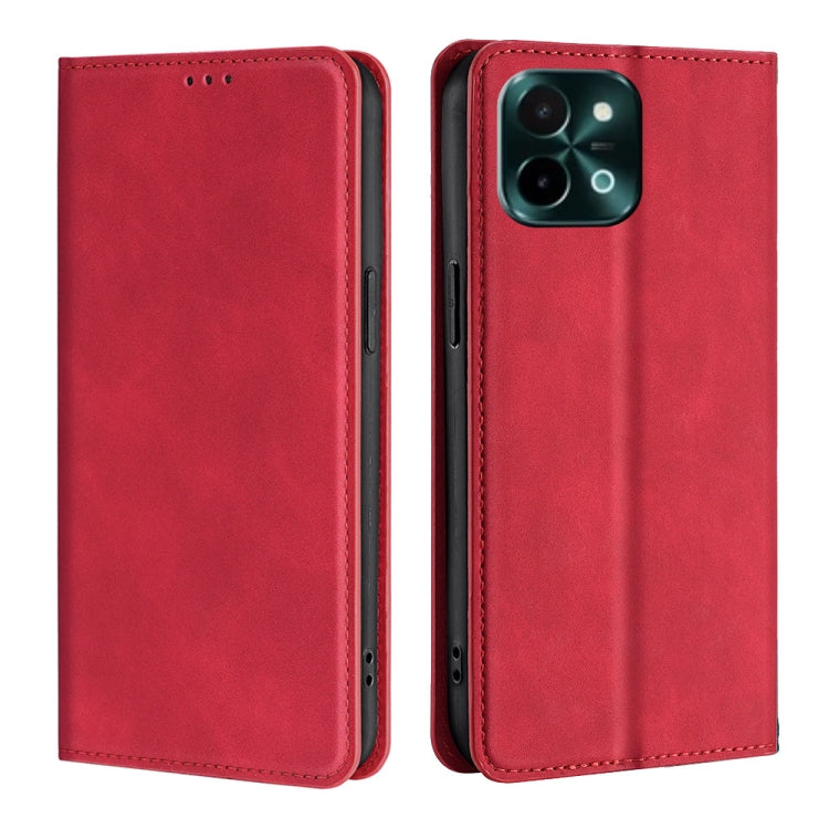 Custodia per telefono in pelle magnetica Skin Feel, For vivo S19, For vivo Y28 4G, For vivo X100s, For vivo Y38 5G / T3x Global