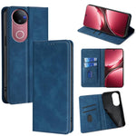 Custodia per telefono in pelle magnetica Skin Feel, For vivo V50 5G, For vivo X200 Pro 5G, For vivo Y300 Pro 5G, For vivo S19 Pro