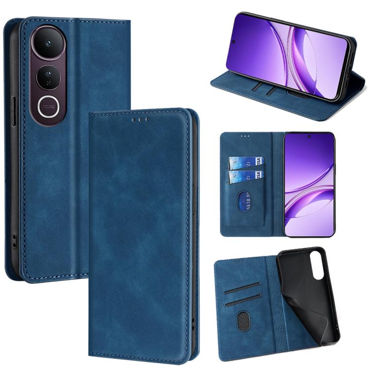 Custodia per telefono in pelle magnetica Skin Feel, For vivo Y39 5G Global, For vivo V50 Lite 5G, For vivo Y29s 5G / Y04 4G, For vivo Y29 4G Global