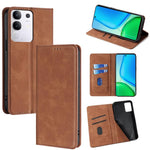 Custodia per telefono in pelle magnetica Skin Feel, For vivo Y39 5G Global, For vivo V50 Lite 5G, For vivo Y29s 5G / Y04 4G, For vivo Y29 4G Global