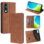 Custodia per telefono in pelle magnetica Skin Feel, For vivo Y39 5G Global, For vivo V50 Lite 5G, For vivo Y29s 5G / Y04 4G, For vivo Y29 4G Global