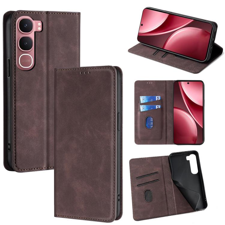 Custodia per telefono in pelle magnetica Skin Feel, For vivo X300 Ultra 5G, For vivo S50 Pro mini 5G, For vivo S50 5G, For vivo Y31 5G 2025