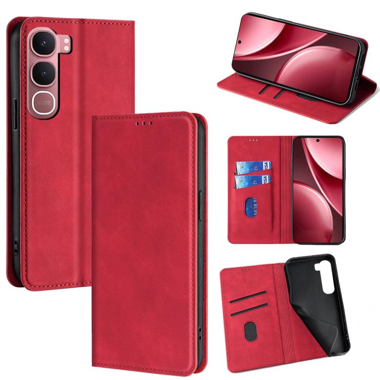 Custodia per telefono in pelle magnetica Skin Feel, For vivo X300 Ultra 5G, For vivo S50 Pro mini 5G, For vivo S50 5G, For vivo Y31 5G 2025