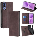 Custodia per telefono in pelle magnetica Skin Feel, For vivo X300s 5G, For vivo V70 FE 5G, For vivo Y05 4G, For vivo Y500i 5G