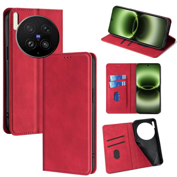 Custodia per telefono in pelle magnetica Skin Feel, For vivo X300 Ultra 5G, For vivo S50 Pro mini 5G, For vivo S50 5G, For vivo Y31 5G 2025