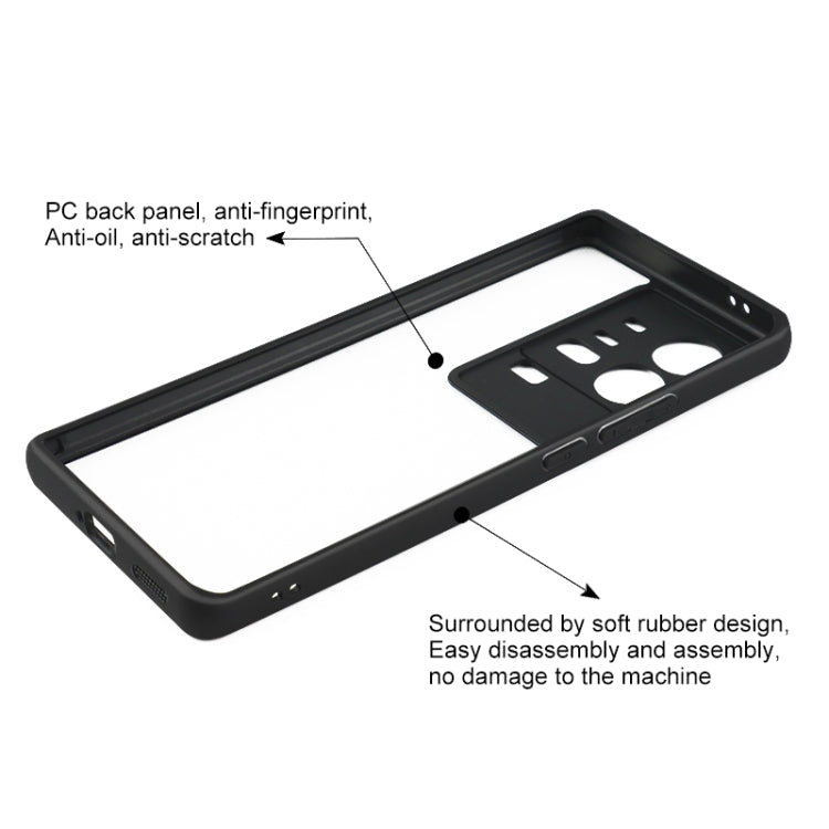 TPU smerigliato + custodia per telefono PC trasparente, For vivo iQOO 11 Pro, For vivo X90 Pro, For vivo X90, For vivo X90 Pro+, For vivo iQOO 11