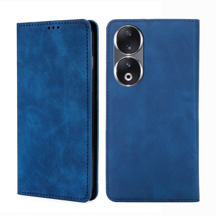 Custodia per telefono in pelle magnetica Skin Feel, For Honor 90 Pro 5G, For Honor 90 5G