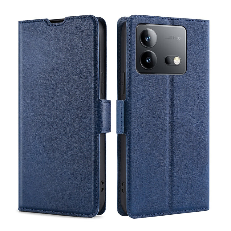 Custodia per telefono in pelle flip orizzontale con fibbia laterale ultrasottile, For vivo Y100 5G IDN, For vivo V29e 5G, For vivo Y35+ 5G, For vivo S17 Pro 5G, For vivo S17 5G, For vivo iQOO Neo 8 5G / 8 Pro 5G