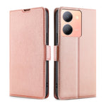 Custodia per telefono in pelle flip orizzontale con fibbia laterale ultrasottile, For vivo Y78 5G, For vivo Y27 4G