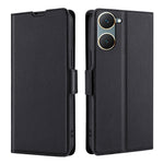 Custodia per telefono in pelle flip orizzontale con fibbia laterale ultrasottile, For vivo X100s, For vivo Y38 5G / T3x Global, For vivo V30e 5G Global, For vivo iQOO Z9x, For vivo iQOO Z9 Turbo, For vivo Y03 4G
