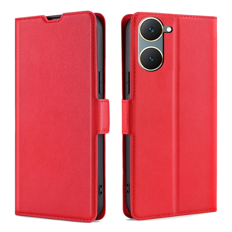 Custodia per telefono in pelle flip orizzontale con fibbia laterale ultrasottile, For vivo X100s, For vivo Y38 5G / T3x Global, For vivo V30e 5G Global, For vivo iQOO Z9x, For vivo iQOO Z9 Turbo, For vivo Y03 4G