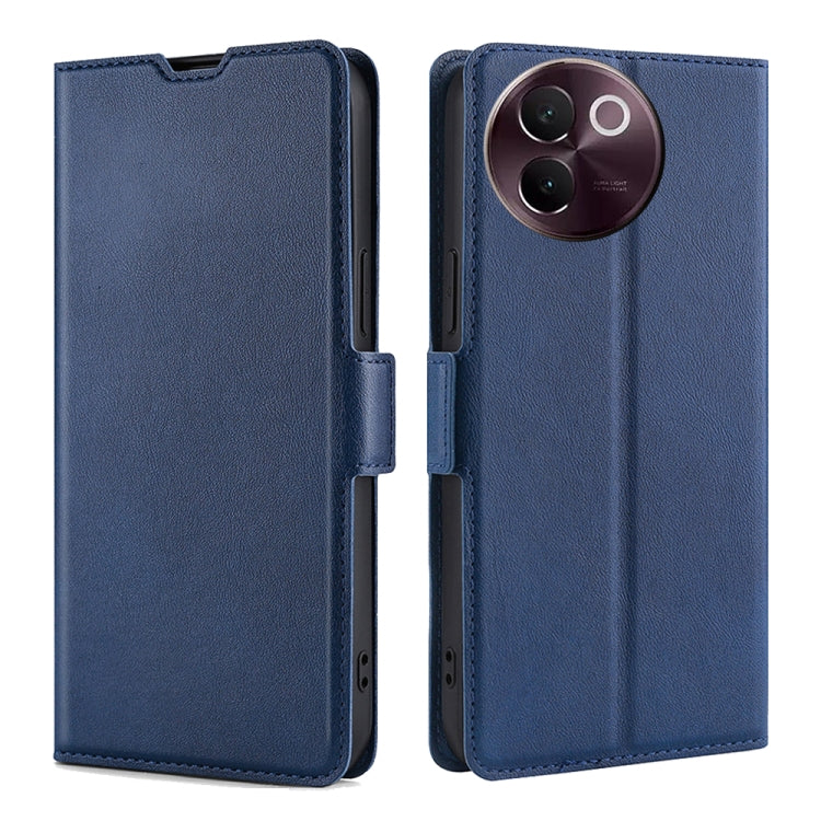 Custodia per telefono in pelle flip orizzontale con fibbia laterale ultrasottile, For vivo X100s, For vivo Y38 5G / T3x Global, For vivo V30e 5G Global, For vivo iQOO Z9x, For vivo iQOO Z9 Turbo, For vivo Y03 4G
