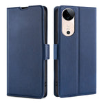 Custodia per telefono in pelle flip orizzontale con fibbia laterale ultrasottile, For vivo V50 5G, For vivo X200 Pro 5G, For vivo Y300 Pro 5G, For vivo S19 Pro, For vivo S19, For vivo Y28 4G