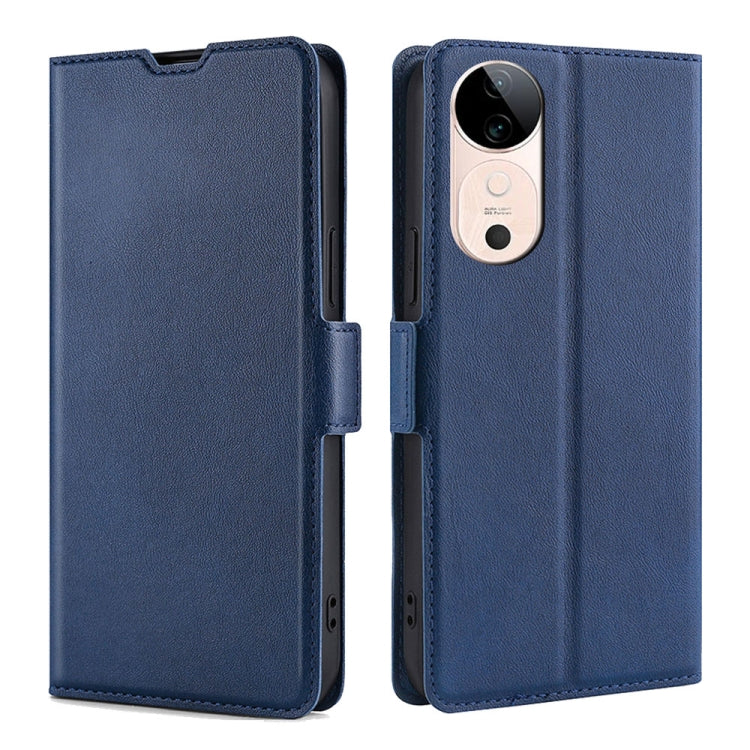 Custodia per telefono in pelle flip orizzontale con fibbia laterale ultrasottile, For vivo V50 5G, For vivo X200 Pro 5G, For vivo Y300 Pro 5G, For vivo S19 Pro, For vivo S19, For vivo Y28 4G