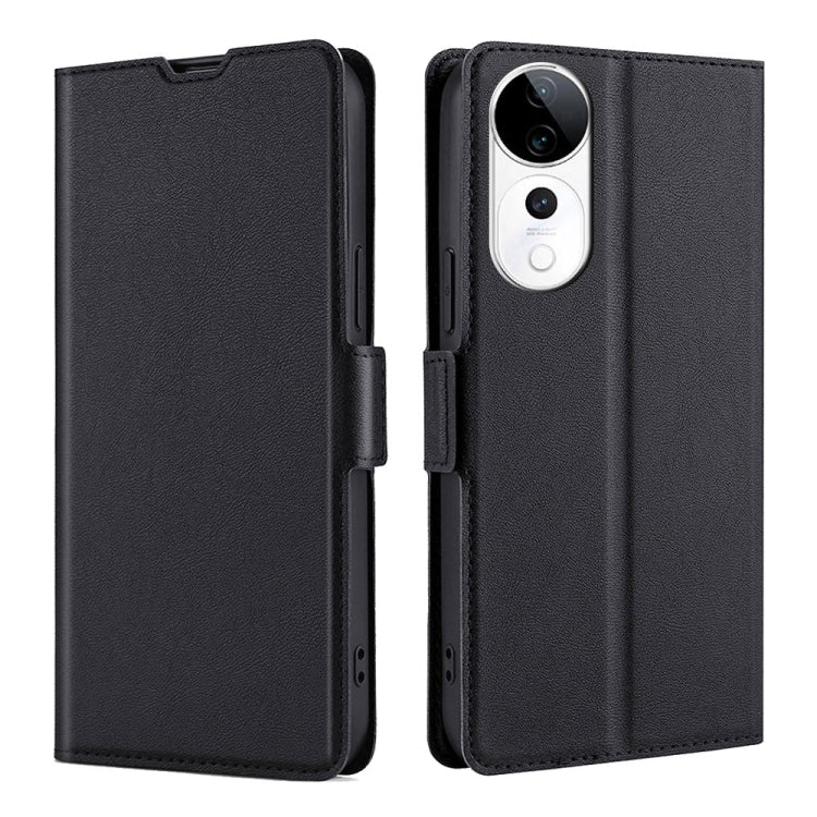 Custodia per telefono in pelle flip orizzontale con fibbia laterale ultrasottile, For vivo V50 5G, For vivo X200 Pro 5G, For vivo Y300 Pro 5G, For vivo S19 Pro, For vivo S19, For vivo Y28 4G
