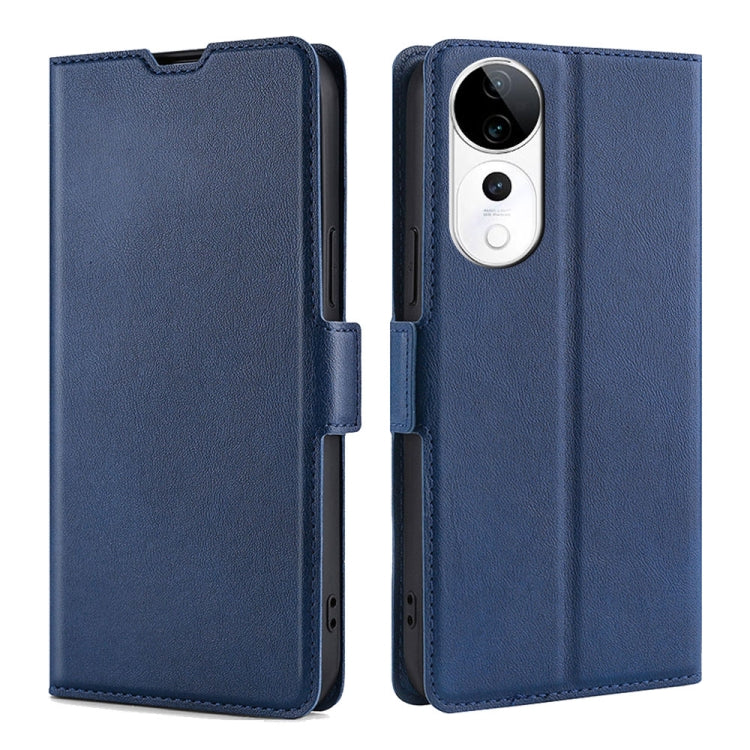 Custodia per telefono in pelle flip orizzontale con fibbia laterale ultrasottile, For vivo V50 5G, For vivo X200 Pro 5G, For vivo Y300 Pro 5G, For vivo S19 Pro, For vivo S19, For vivo Y28 4G