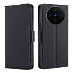 Custodia per telefono in pelle flip orizzontale con fibbia laterale ultrasottile, For vivo X100s, For vivo Y38 5G / T3x Global, For vivo V30e 5G Global, For vivo iQOO Z9x, For vivo iQOO Z9 Turbo, For vivo Y03 4G
