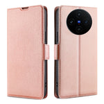Custodia per telefono in pelle flip orizzontale con fibbia laterale ultrasottile, For vivo X100s, For vivo Y38 5G / T3x Global, For vivo V30e 5G Global, For vivo iQOO Z9x, For vivo iQOO Z9 Turbo, For vivo Y03 4G