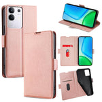 Custodia per telefono in pelle flip orizzontale con fibbia laterale ultrasottile, For vivo iQOO Neo 10 5G Global, For vivo X200s 5G, For vivo Y39 5G Global, For vivo V50 Lite 5G, For vivo Y29s 5G / Y04 4G, For vivo Y29 4G Global