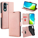 Custodia per telefono in pelle flip orizzontale con fibbia laterale ultrasottile, For vivo iQOO Neo 10 5G Global, For vivo X200s 5G, For vivo Y39 5G Global, For vivo V50 Lite 5G, For vivo Y29s 5G / Y04 4G, For vivo Y29 4G Global
