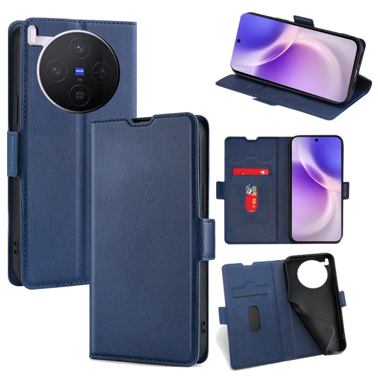 Custodia per telefono in pelle flip orizzontale con fibbia laterale ultrasottile, For vivo S50 5G, For vivo X300 Pro 5G, For vivo X300 5G, For vivo Y31 5G 2025, For vivo V60 Lite 5G Global, For vivo V60 5G Global