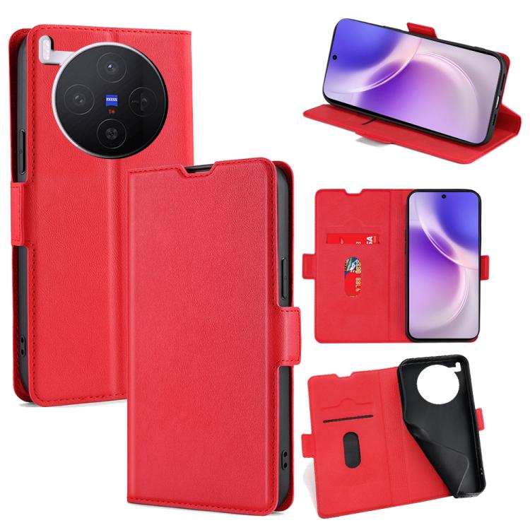 Custodia per telefono in pelle flip orizzontale con fibbia laterale ultrasottile, For vivo S50 5G, For vivo X300 Pro 5G, For vivo X300 5G, For vivo Y31 5G 2025, For vivo V60 Lite 5G Global, For vivo V60 5G Global