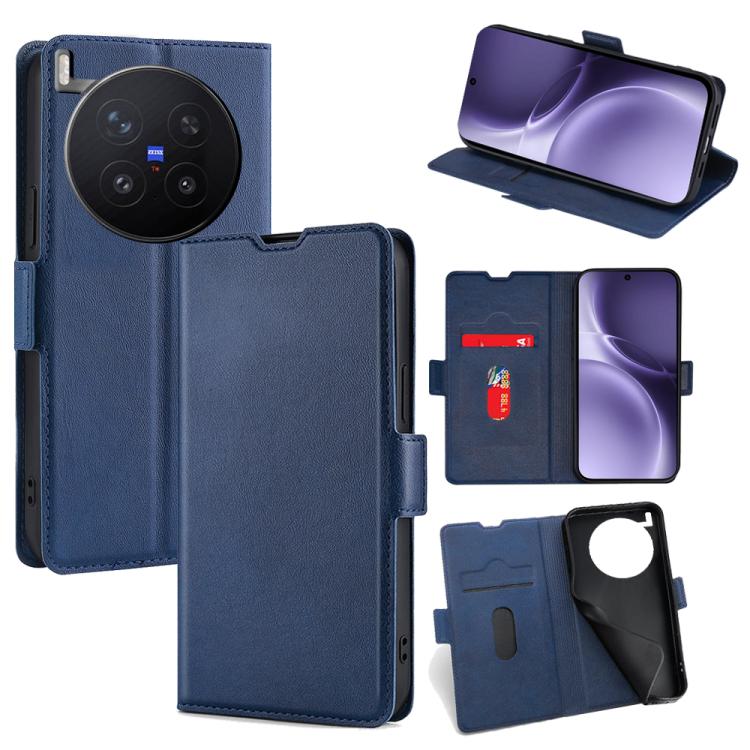 Custodia per telefono in pelle flip orizzontale con fibbia laterale ultrasottile, For vivo S50 5G, For vivo X300 Pro 5G, For vivo X300 5G, For vivo Y31 5G 2025, For vivo V60 Lite 5G Global, For vivo V60 5G Global
