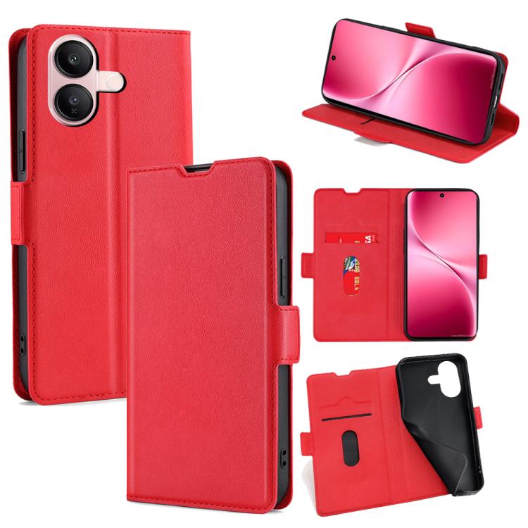 Custodia per telefono in pelle flip orizzontale con fibbia laterale ultrasottile, For vivo S50 5G, For vivo X300 Pro 5G, For vivo X300 5G, For vivo Y31 5G 2025, For vivo V60 Lite 5G Global, For vivo V60 5G Global