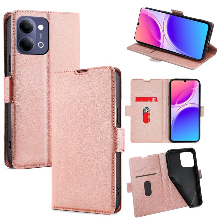 Custodia per telefono in pelle flip orizzontale con fibbia laterale ultrasottile, For vivo X300s 5G, For vivo V70 FE 5G, For vivo Y05 4G, For vivo Y500i 5G, For vivo X300 Ultra 5G, For vivo S50 Pro mini 5G