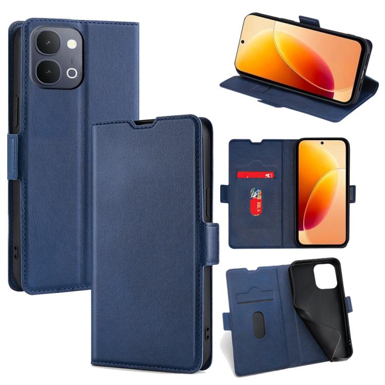 Custodia per telefono in pelle flip orizzontale con fibbia laterale ultrasottile, For vivo X300s 5G, For vivo V70 FE 5G, For vivo Y05 4G, For vivo Y500i 5G, For vivo X300 Ultra 5G, For vivo S50 Pro mini 5G