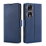 Custodia per telefono in pelle flip orizzontale con fibbia laterale ultrasottile, For Honor 90 5G