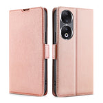 Custodia per telefono in pelle flip orizzontale con fibbia laterale ultrasottile, For Honor 90 5G