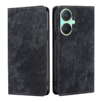 Custodia per telefono in pelle magnetica con spazzola antifurto RFID, For vivo Y78 5G, For vivo Y27 4G