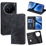 Custodia per telefono in pelle magnetica con spazzola antifurto RFID, For vivo Y29s 5G / Y04 4G, For vivo Y29 4G Global, For vivo V50 5G, For vivo X200 Pro 5G