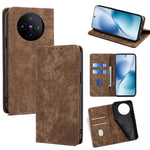 Custodia per telefono in pelle magnetica con spazzola antifurto RFID, For vivo iQOO Neo 10 5G Global, For vivo X200s 5G, For vivo Y39 5G Global, For vivo V50 Lite 5G