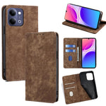 Custodia per telefono in pelle magnetica con spazzola antifurto RFID, For vivo X300s 5G, For vivo V70 FE 5G, For vivo Y05 4G, For vivo Y500i 5G