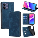 Custodia per telefono in pelle magnetica con spazzola antifurto RFID, For vivo X300s 5G, For vivo V70 FE 5G, For vivo Y05 4G, For vivo Y500i 5G