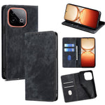 Custodia per telefono in pelle magnetica con spazzola antifurto RFID, For vivo iQOO Neo 10 5G Global, For vivo X200s 5G, For vivo Y39 5G Global, For vivo V50 Lite 5G