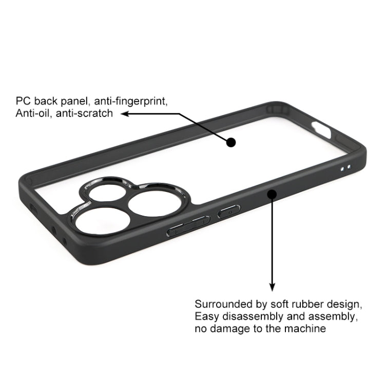 TPU smerigliato + custodia per telefono PC trasparente, For Xiaomi Redmi Turbo 3, For Xiaomi Redmi Note 13 Pro 4G, For Xiaomi Redmi Note 13 4G, For Xiaomi 14 Ultra, For Xiaomi 14, For Xiaomi Redmi Note 13 5G, For Xiaomi Redmi Note 13 Pro+              ...