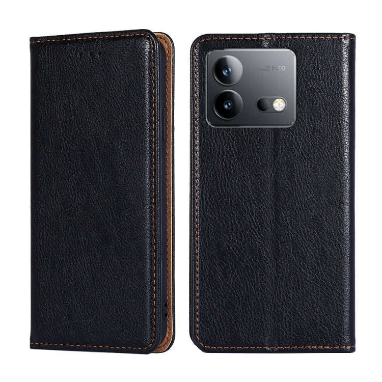Custodia per telefono in pelle magnetica tinta unita lucida olio, For vivo S17 5G / S17 Pro 5G, For vivo iQOO Neo 8 / 8 Pro 5G, For vivo Y78 5G, For vivo Y27 4G