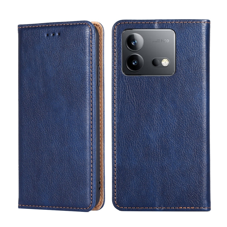 Custodia per telefono in pelle magnetica tinta unita lucida olio, For vivo S17 5G / S17 Pro 5G, For vivo iQOO Neo 8 / 8 Pro 5G, For vivo Y78 5G, For vivo Y27 4G