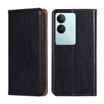 Custodia per telefono in pelle magnetica tinta unita lucida olio, For vivo S17 5G / S17 Pro 5G, For vivo iQOO Neo 8 / 8 Pro 5G, For vivo Y78 5G, For vivo Y27 4G