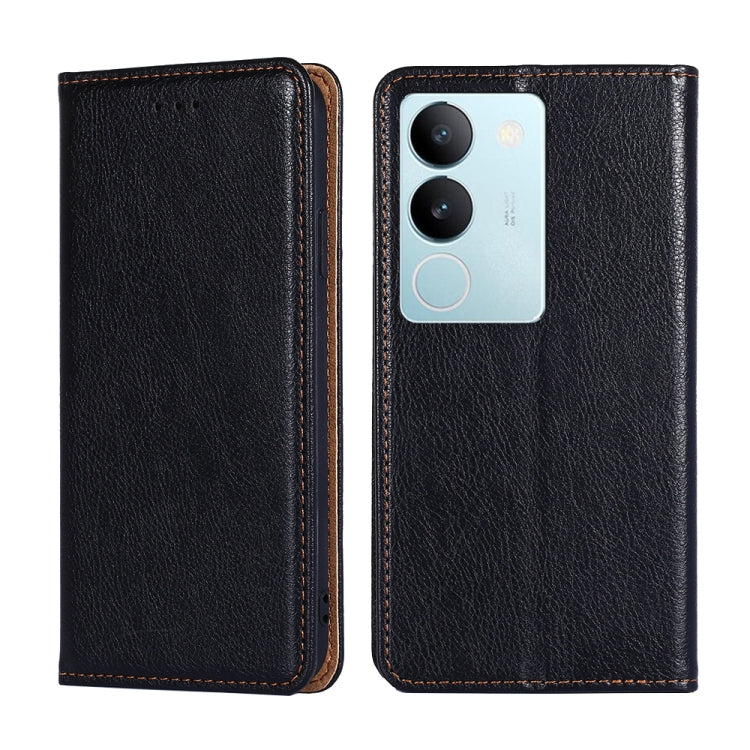 Custodia per telefono in pelle magnetica tinta unita lucida olio, For vivo S17 5G / S17 Pro 5G, For vivo iQOO Neo 8 / 8 Pro 5G, For vivo Y78 5G, For vivo Y27 4G