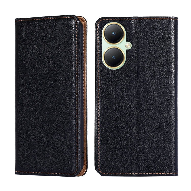 Custodia per telefono in pelle magnetica tinta unita lucida olio, For vivo Y100 5G IDN, For vivo Y78T 5G / iQOO Z8x 5G, For vivo V29e 5G, For vivo Y35+ 5G