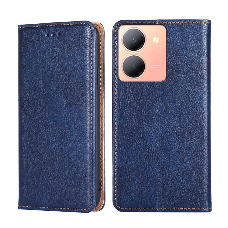 Custodia per telefono in pelle magnetica tinta unita lucida olio, For vivo S17 5G / S17 Pro 5G, For vivo iQOO Neo 8 / 8 Pro 5G, For vivo Y78 5G, For vivo Y27 4G