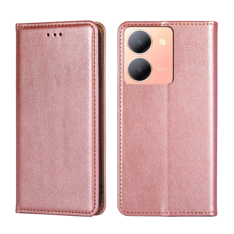 Custodia per telefono in pelle magnetica tinta unita lucida olio, For vivo S17 5G / S17 Pro 5G, For vivo iQOO Neo 8 / 8 Pro 5G, For vivo Y78 5G, For vivo Y27 4G