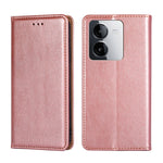 Custodia per telefono in pelle magnetica tinta unita lucida olio, For vivo Y100 5G IDN, For vivo Y78T 5G / iQOO Z8x 5G, For vivo V29e 5G, For vivo Y35+ 5G