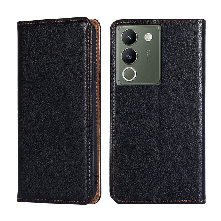 Custodia per telefono in pelle magnetica tinta unita lucida olio, For vivo Y100 5G IDN, For vivo Y78T 5G / iQOO Z8x 5G, For vivo V29e 5G, For vivo Y35+ 5G